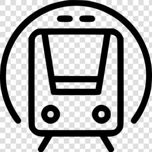 Metro Train Public Subway Comments   Icon Subway Black And White  HD Png Download