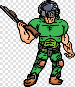 Drawing Art To Crack Transprent Png Free   Doomguy Art Png  Transparent Png