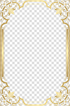 Photographic Frame Paper Border Transparent Film Clipart   Gold Fancy Border Png  Png Download