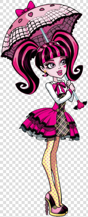 Monster High Draculaura Doll Barbie Frankie Stein   Monster High Draculaura Umbrella  HD Png Download