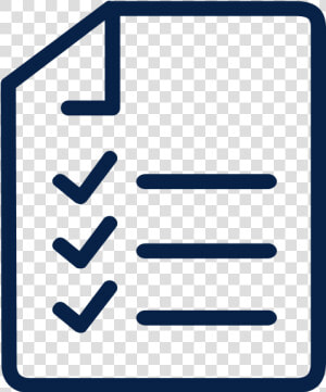 Outline Of Piece Of Paper With Checklist On It  HD Png Download