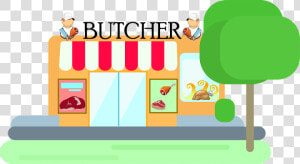 Butcher Shop Cartoon Png  Transparent Png