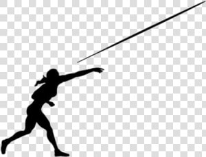 Woman Javelin Png Transparent Images   Silhouette  Png Download