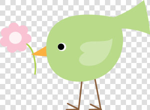 Clipart De Lindos Pajaritos   Green Cute Bird Clipart  HD Png Download