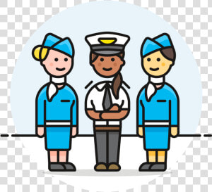 Cabin Crew Icon Transparent   Transparent Cartoons   Cabin Crew Icon Png  Png Download