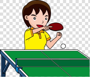 Ping Pong Clipart Table Tennis Player   Play Ping Pong Clipart  HD Png Download