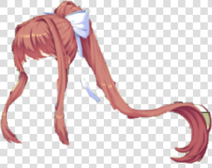  monika  hair  ddlcmonika  ddlc  badedit   Doki Doki Literature Club Monika Thicc  HD Png Download