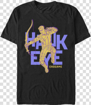 Hawkeye Avengers Endgame T shirt   Hawkeye Shirt  HD Png Download