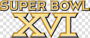 Super Bowl Xvi Logo  HD Png Download