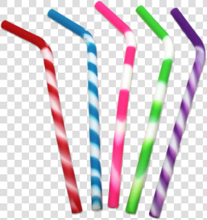 Kitchen Collection Set Of 4 Silicone Straws Assorted   Straws Png  Transparent Png