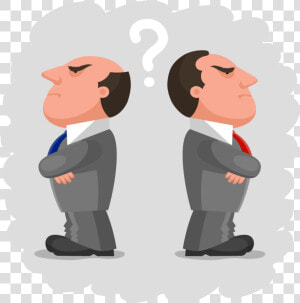 Two Men Facing Opposite Directions  HD Png Download