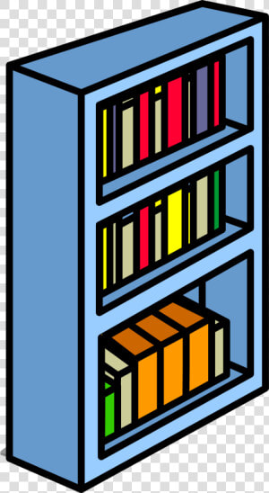 Transparent Book Shelf Clipart   Clipart Image Of Bookshelf  HD Png Download