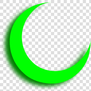 Moon Png Clipart  crescent Moon Green Png  Transparent   Clipart Of Crescent Shape  Png Download