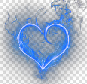 Ftestickers Heart Fire Flames Bluefire   Blue Fire Heart Png  Transparent Png