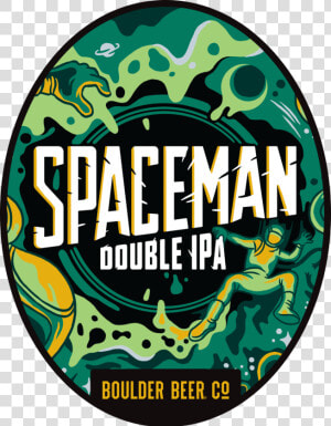 3 Boulder Beer Spaceman Oval   Spaceman Ipa Boulder Brewing  HD Png Download