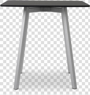 Su Cafe Table 26 Black Top   End Table  HD Png Download