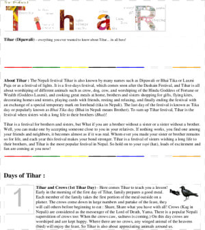 Tihar Festival Essay In English  HD Png Download