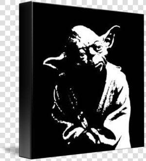 Pop Art Yoda Png   Yoda Black And White  Transparent Png