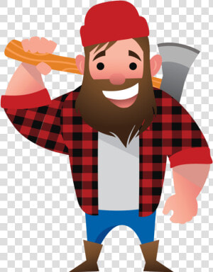 Lyco   Lumberjack Man Cartoon Png  Transparent Png