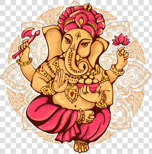 Ganesha Shiva Illustration Cartoon   Lord Ganesh  HD Png Download