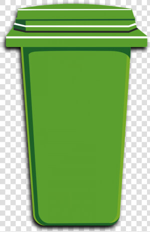 Green  Trash  Bin  Can  Plastic  Container  Garbage   Trash Bin Vector Png  Transparent Png