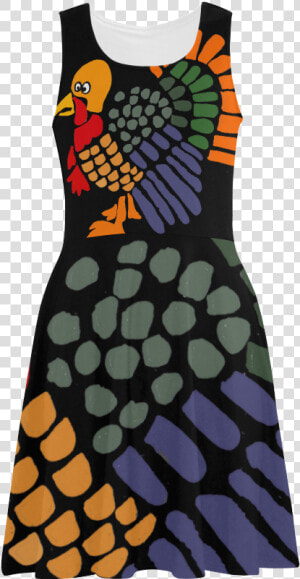 Funny Turkey Abstract Art Atalanta Sundress   Day Dress  HD Png Download