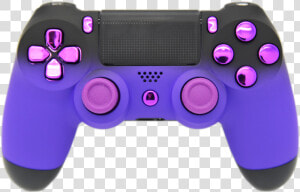 Purple  amp  Black Fade Soft Touch   Ps4 Controller Purple And Blue  HD Png Download