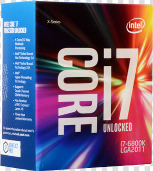 Intel Core I7 6800k  3   Intel Core ™ I7 6850k Processor  HD Png Download