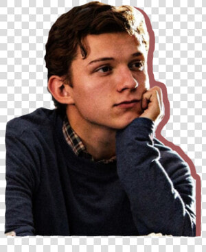  peter  peterparker  parker  tom  tomholland  holland   Peter Parker Happy Tom Holland  HD Png Download