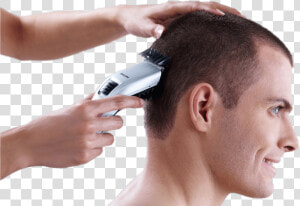 Hair Cutting With Clipper   Hair Cutting Pic Png  Transparent Png