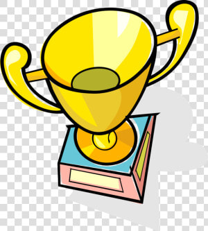 Vector Illustration Of Winner S Trophy Cup Prize Award   Trophy Clip Art  HD Png Download