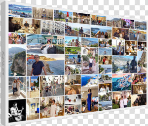 Photo Collage Canvas Print Red Collage  HD Png Download