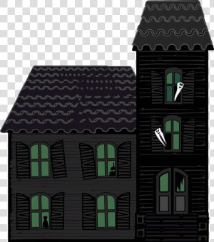 Graphic Haunted House House Halloween Victorian   Haunted Houses Png  Transparent Png