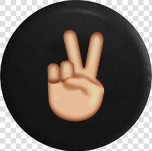 Peace Sign Fingers Text Emoji   Peace Sign Fingers  HD Png Download