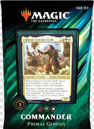 Commander 2019   Primal Genesis   Mtg 2019 Commander Decks  HD Png Download