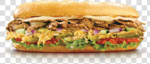 A Big Delicious Sub Filled With Awesome Ingredients    Fast Food  HD Png Download