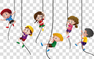 Cartoon Kid Climbing Png   Png Download   Bild Klettern Kinder  Transparent Png