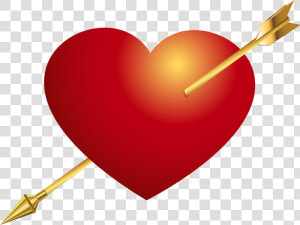 Clipart Heart Arrow Jpg Free Red Heart With Arrow Png  Transparent Png