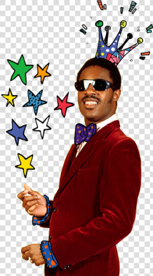  steviewonder  jazz  music  singer  madewithpicsart   Stevie Wonder Red Suit  HD Png Download