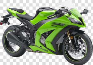 Kawasaki Ninja Zx10r Sport Bike Png Image   Kawasaki Ninja Green Colour  Transparent Png