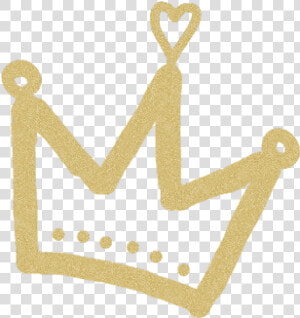  crown  queen  gold  goldcrown  yellow  king  heart  HD Png Download