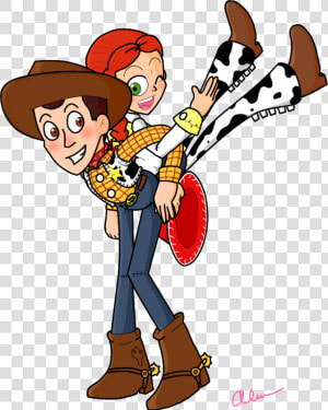 Woody E Jessie Png   Woody And Jessie Cartoon  Transparent Png