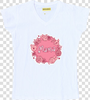 Playera Día De Las Madres Círculo De Flores   Active Shirt  HD Png Download