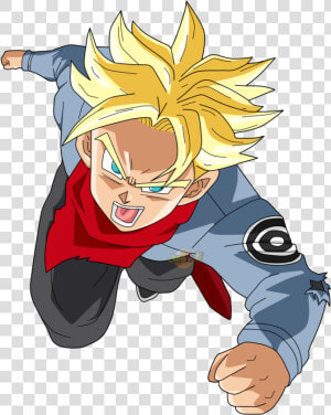 Mirai Trunks Briefs Followed   Trunks Ssj Blue Kaioken  HD Png Download