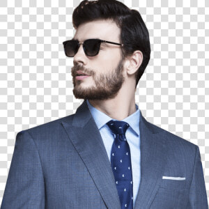 Gibson Bluish Grey Nailhead Suit Tailored Fit   Suit  HD Png Download