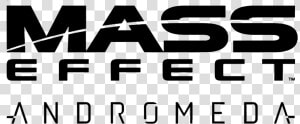 Mass Effect Andromeda Logo   Mass Effect Andromeda Text  HD Png Download