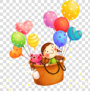 Computer Balloons Cartoon File Free Transparent Image   Flowers And Balloons Cartoons  HD Png Download