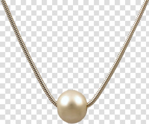 Tightrope Pearl Single Pearl Necklace   Pearl  HD Png Download