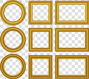 Clip Art Details   Gold Frame Vector Free  HD Png Download