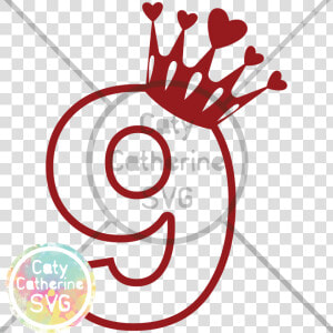 Jpg Library Download Nine Years Old Heart Crown Cut   Happy Birthday 2nd Year Png  Transparent Png